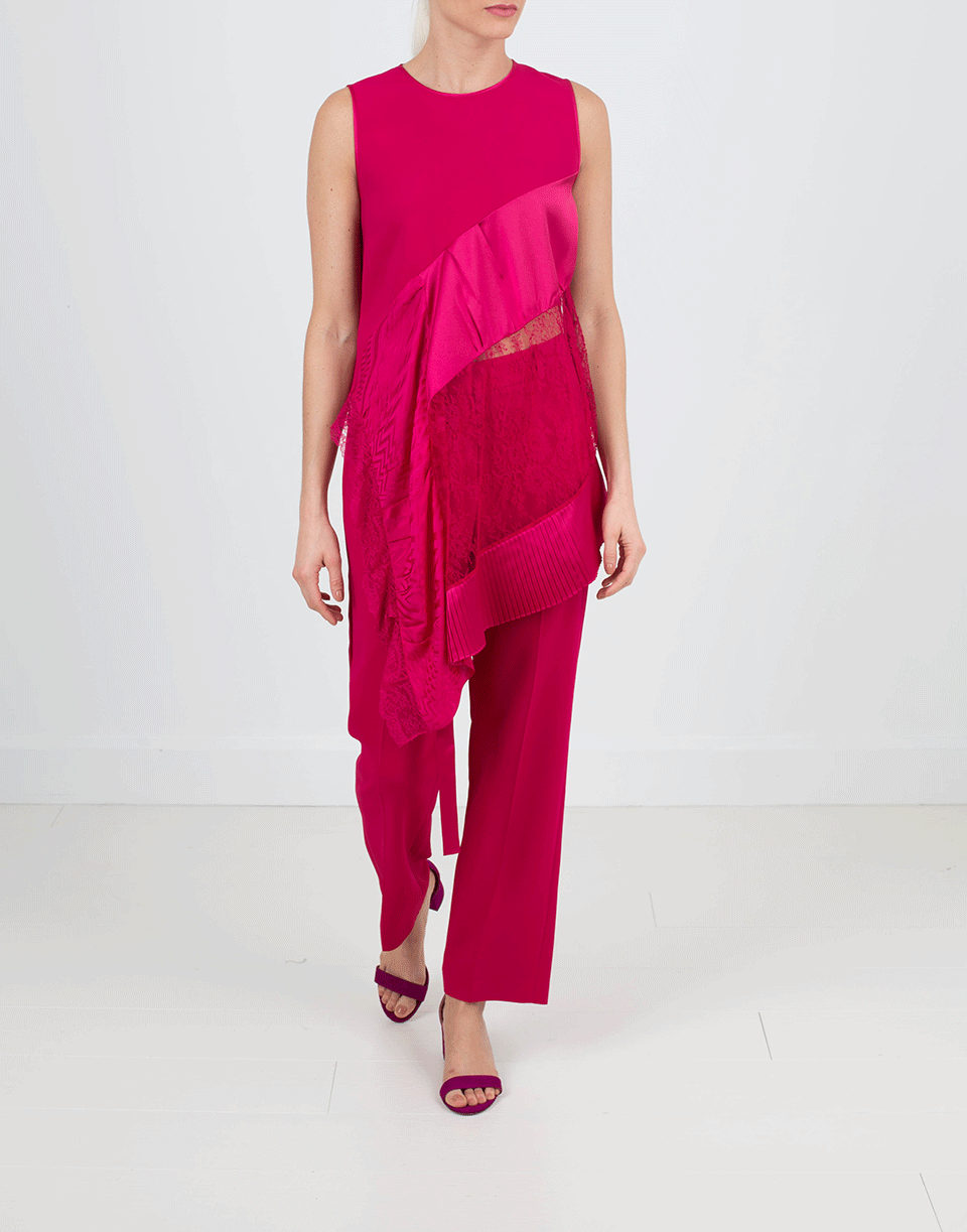 GIVENCHY-Cady Pant With Mixed Media Top-