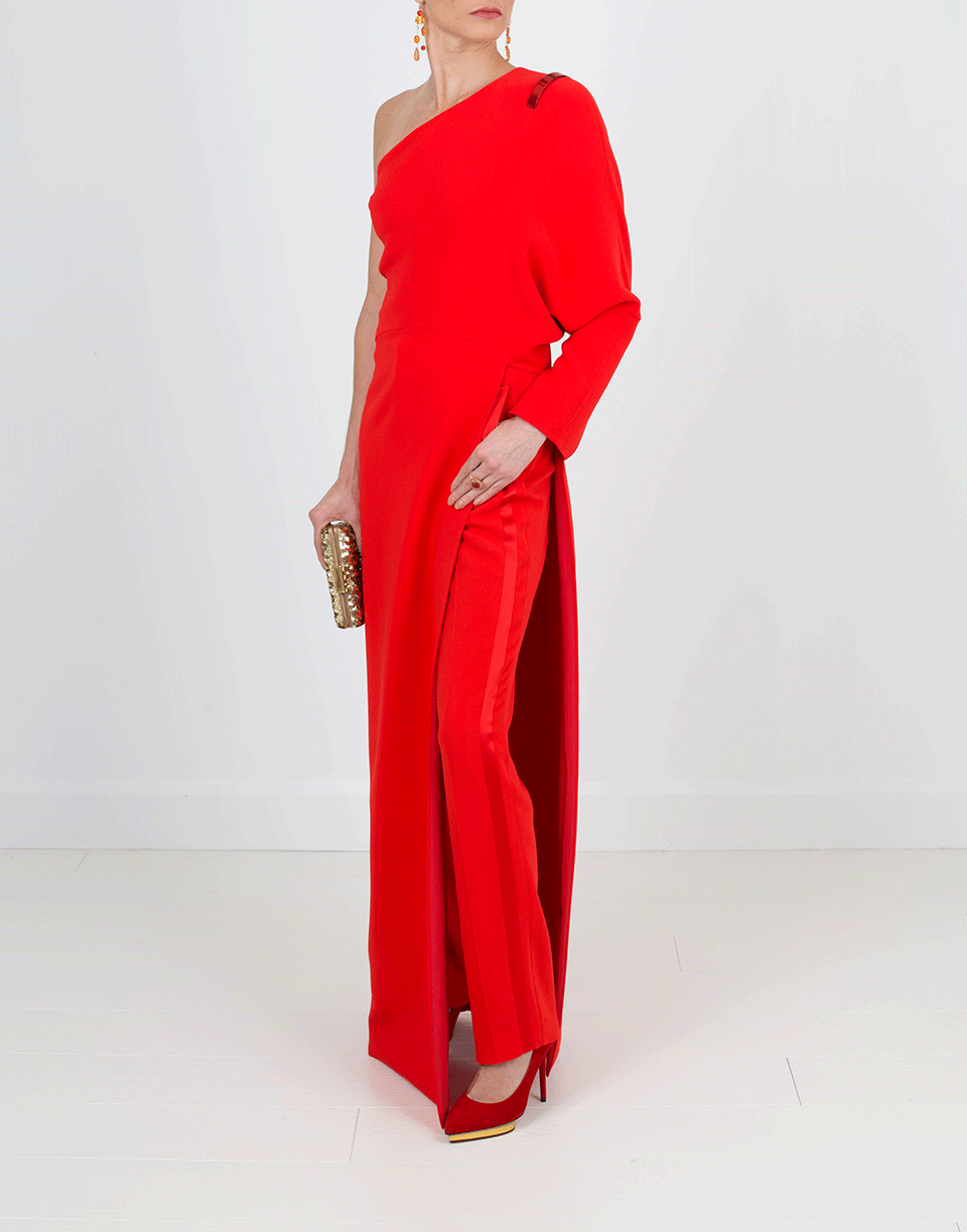 GIVENCHY-One Should Gown With Tux Pant-RED