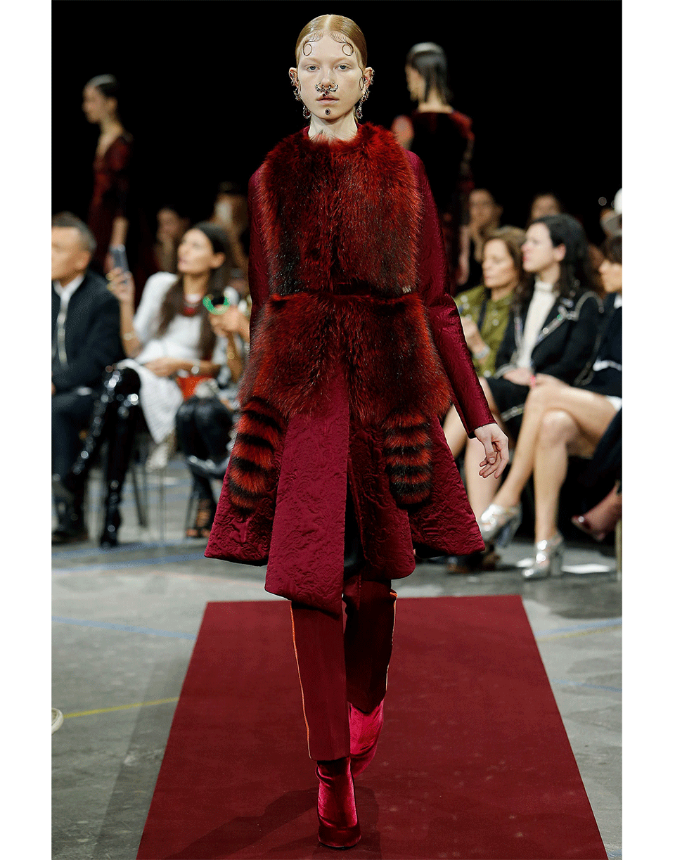 GIVENCHY-Backless Marmot Vest-RED/BLK