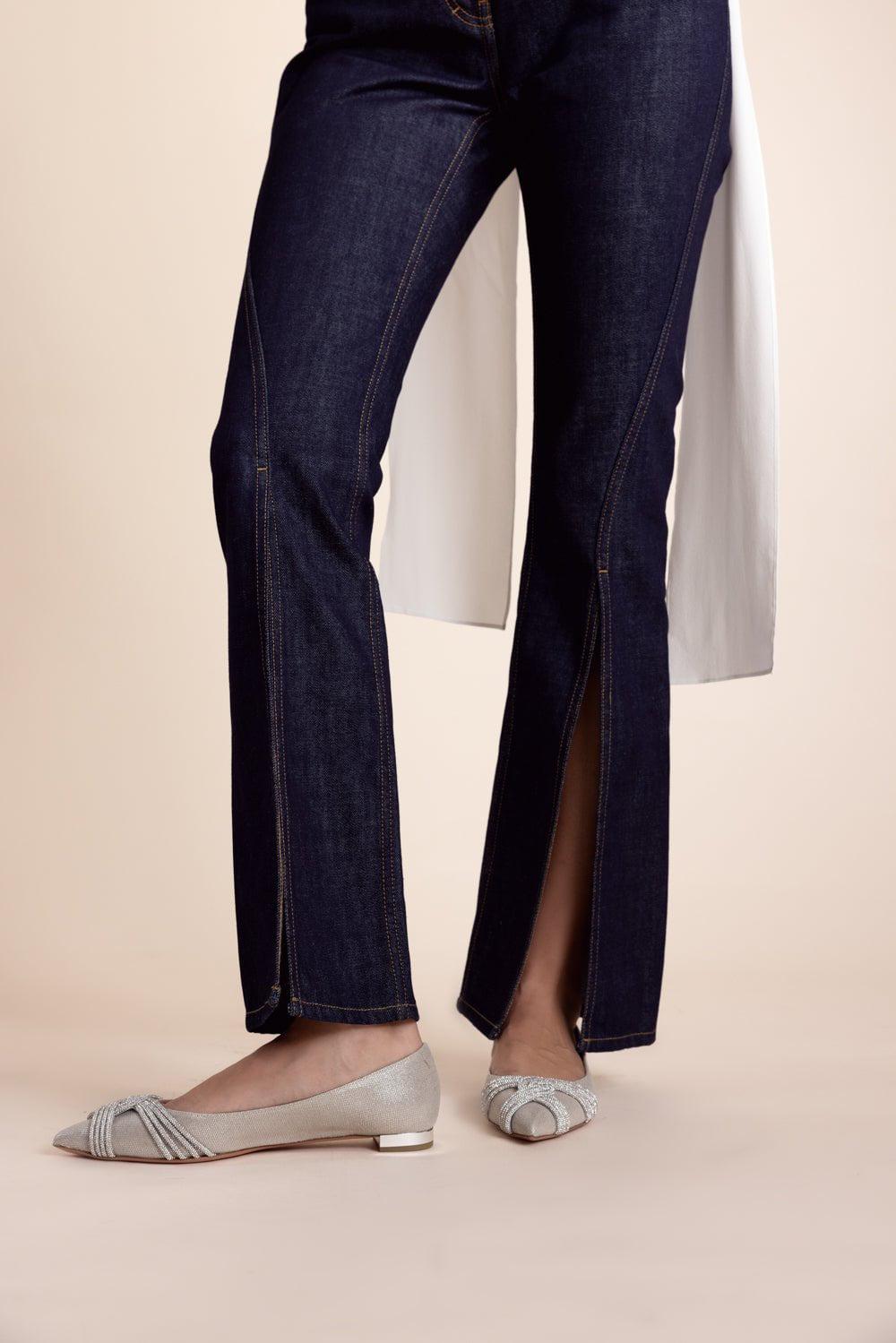 GIVENCHY-Front Split Bootcut Trouser-