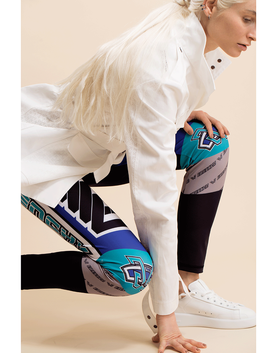 GIVENCHY-Sporty Print Legging-BLK/BLU