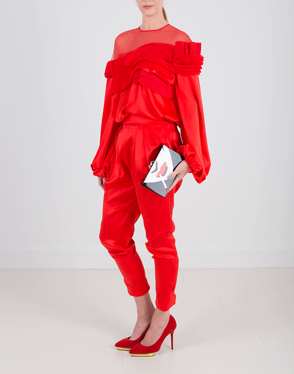 GIVENCHY-Silk Satin Pant-