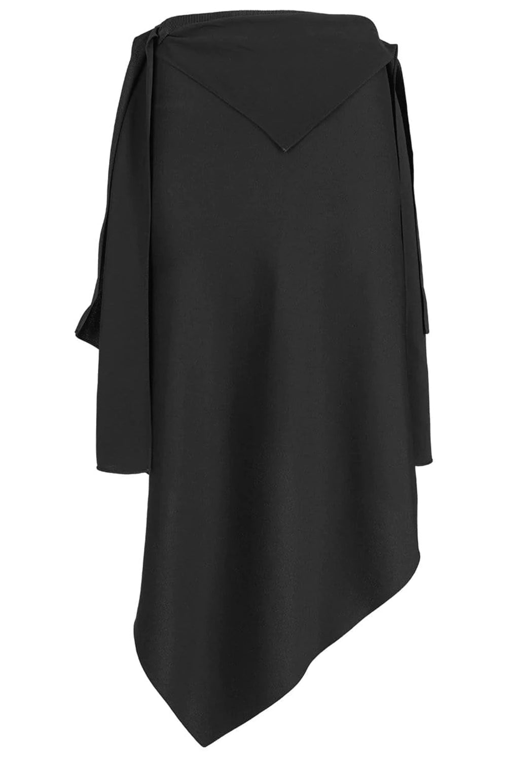 GIVENCHY-Satin Asymmetrical Skirt-