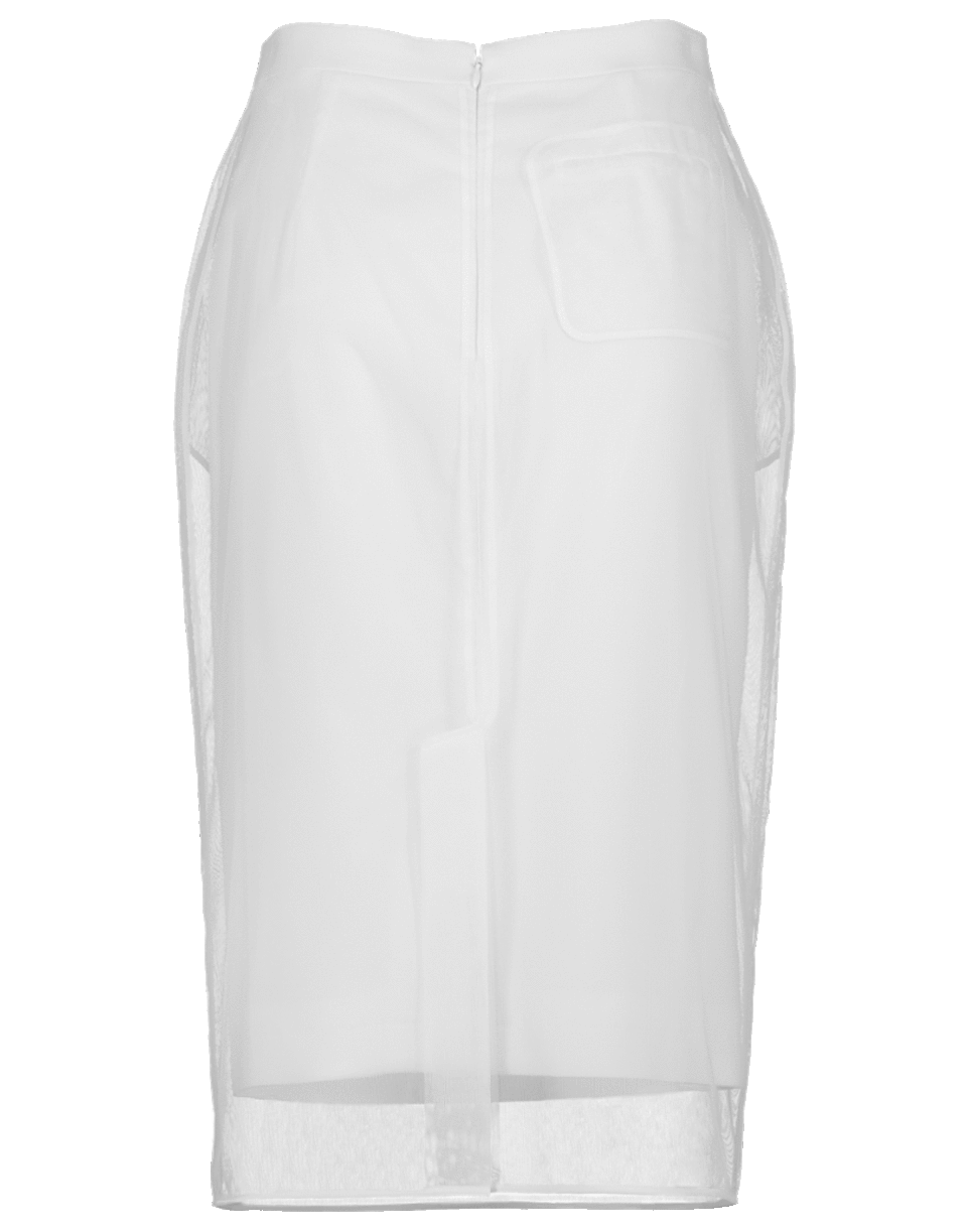 GIVENCHY-Tulle Overlay Skirt-