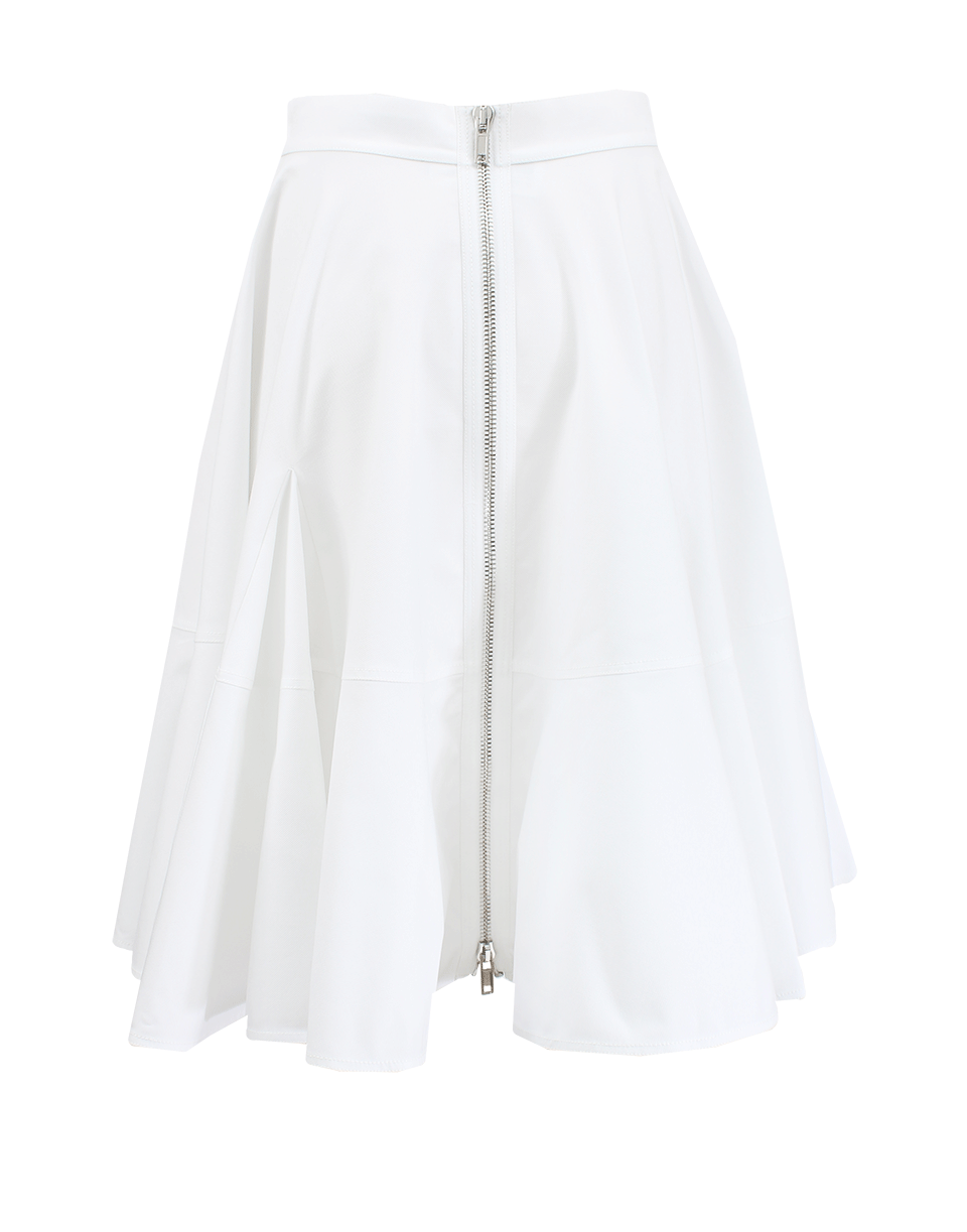 GIVENCHY-Full Cotton Pique Skirt-WHITE