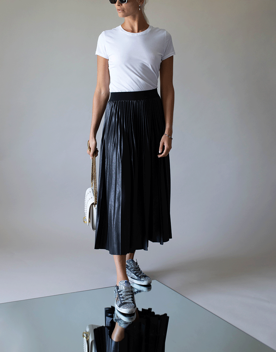 GIVENCHY-GIVENCHY Waistband Pleated Skirt-
