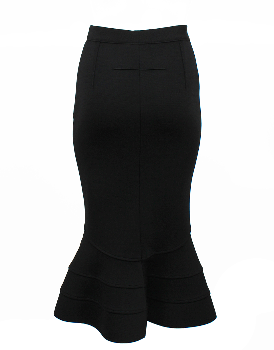 GIVENCHY-Fishtail Skirt with Peplum Hem-