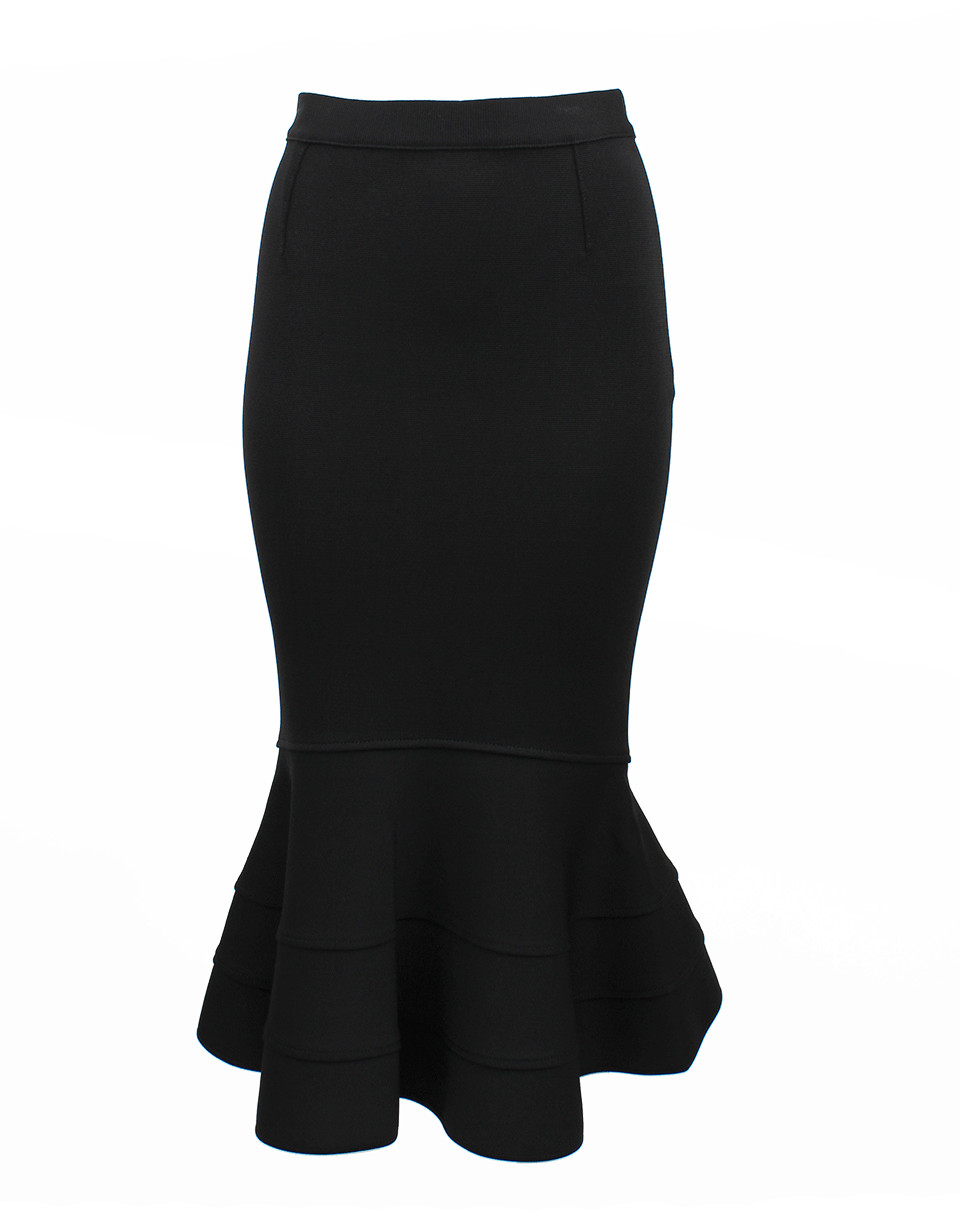 GIVENCHY-Fishtail Skirt with Peplum Hem-