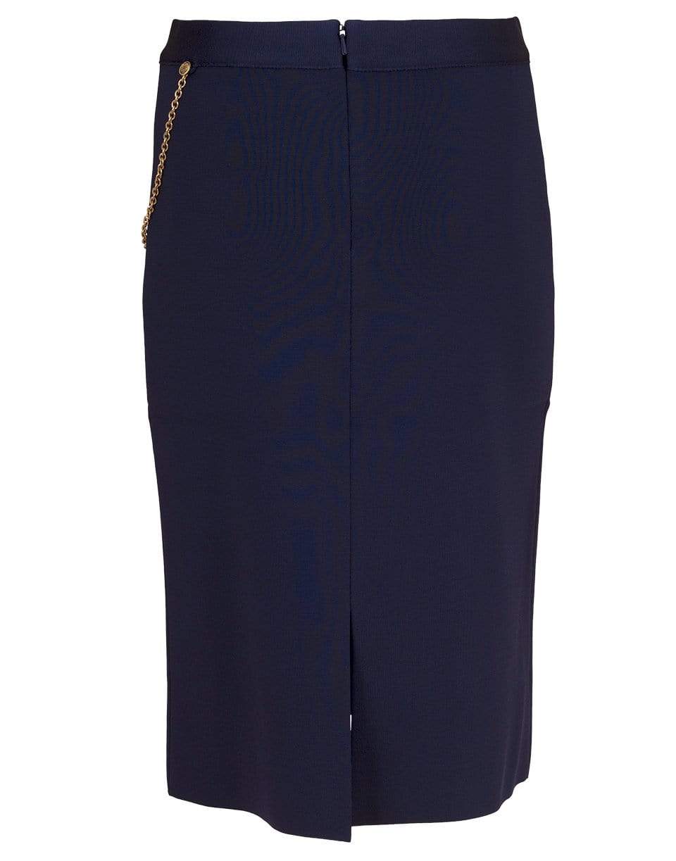 GIVENCHY-Dark Navy Chain Detail Skirt-DARKNAVY