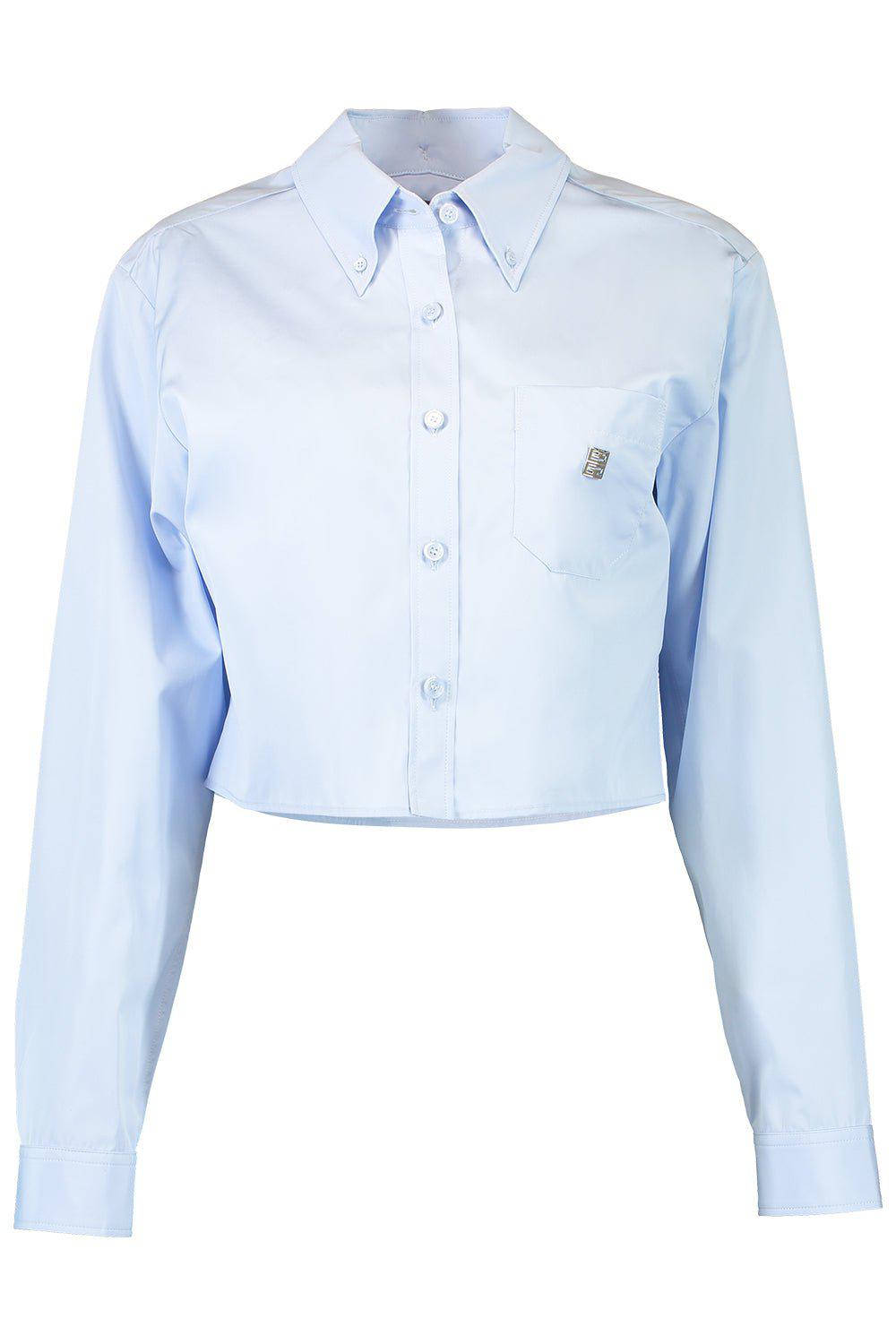 GIVENCHY-Cropped Shirt-