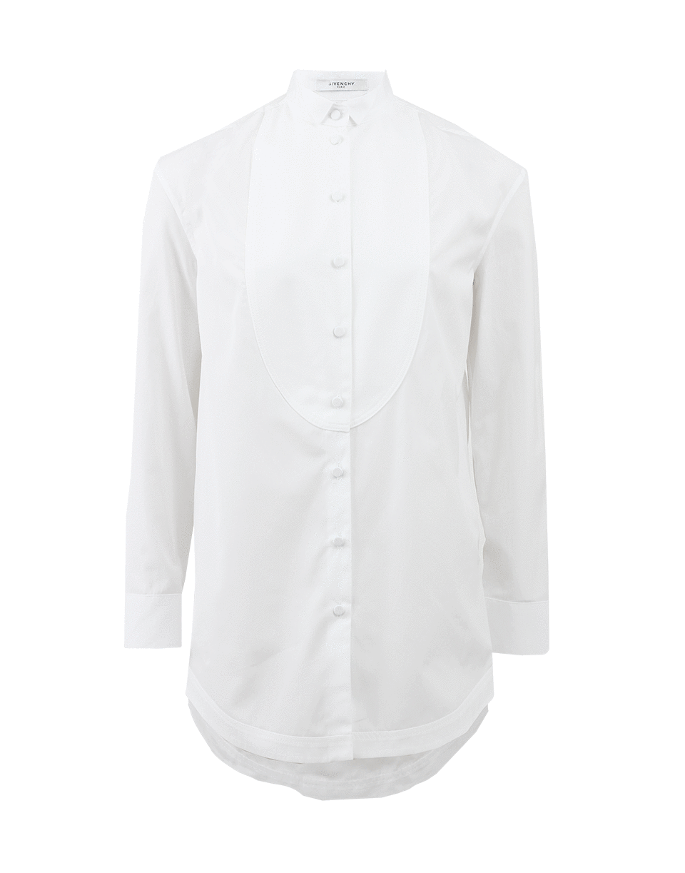 GIVENCHY-Bibbed Poplin Blouse-