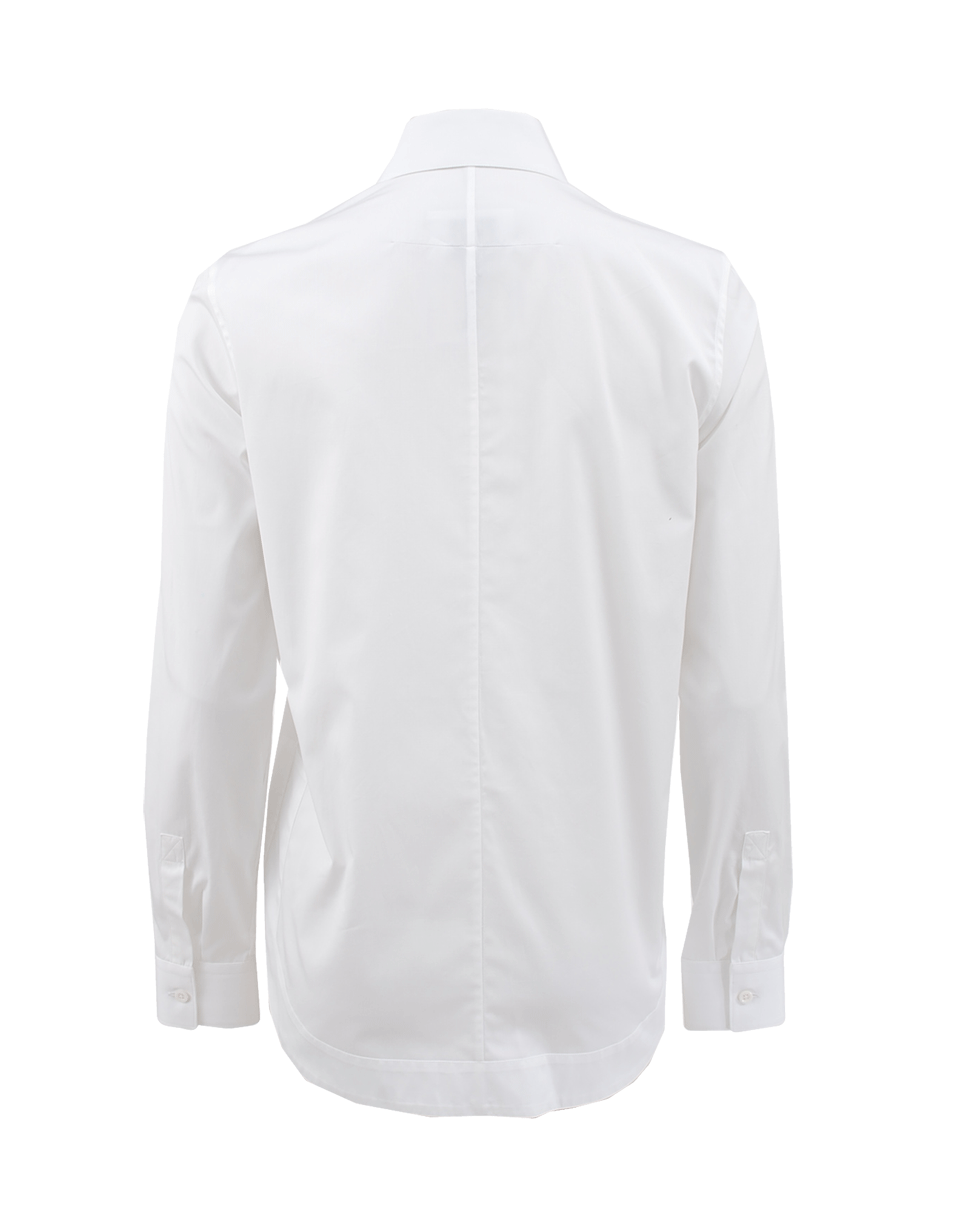 GIVENCHY-Long Sleeve Cotton Poplin Blouse-