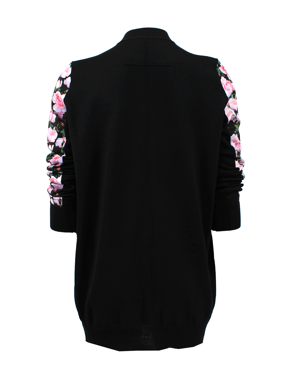 GIVENCHY-Silk Print Cardigan-