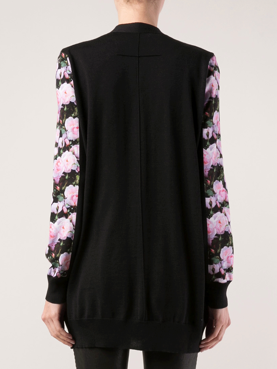 GIVENCHY-Silk Print Cardigan-