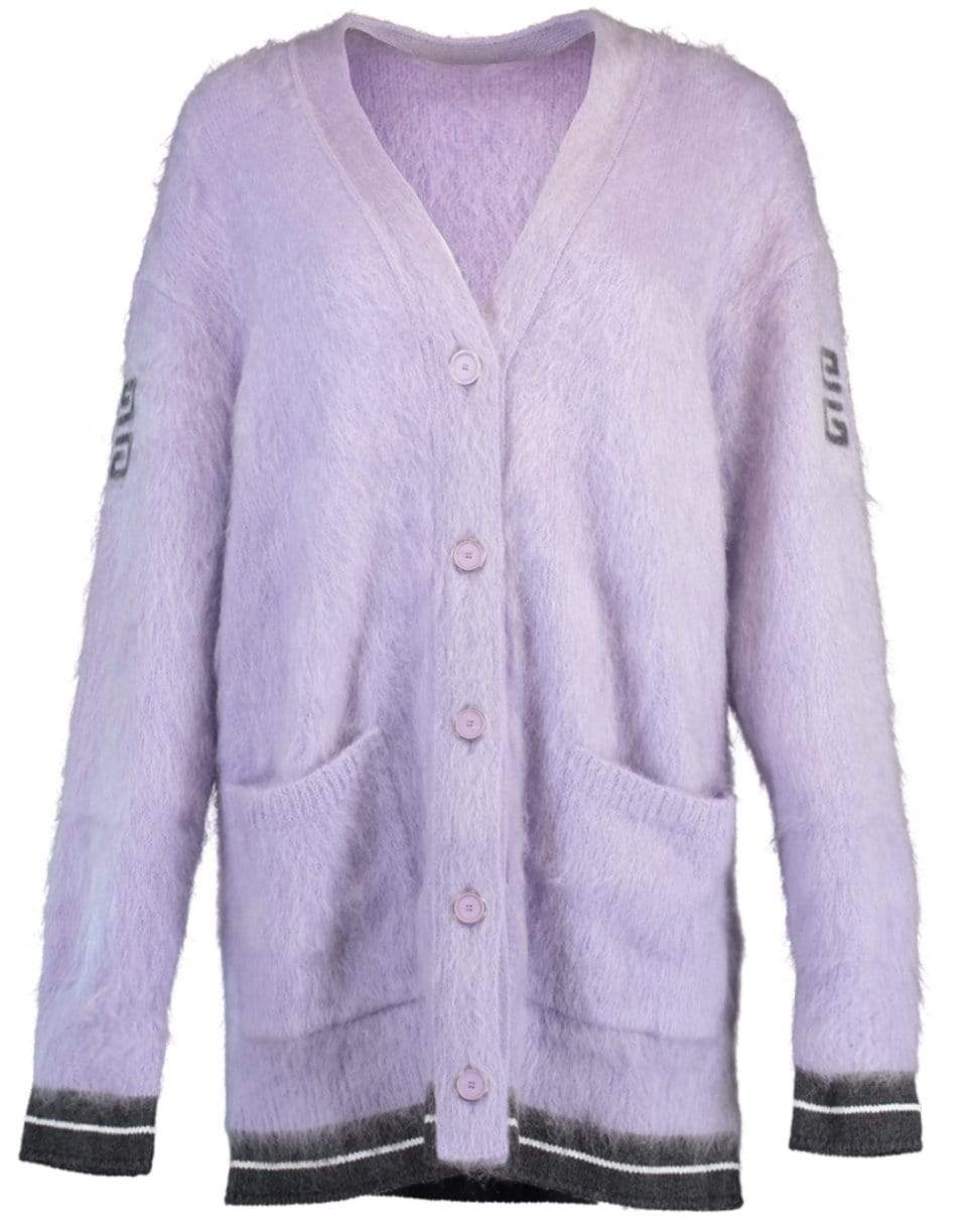 GIVENCHY-Givenchy Logo Back Cardigan-