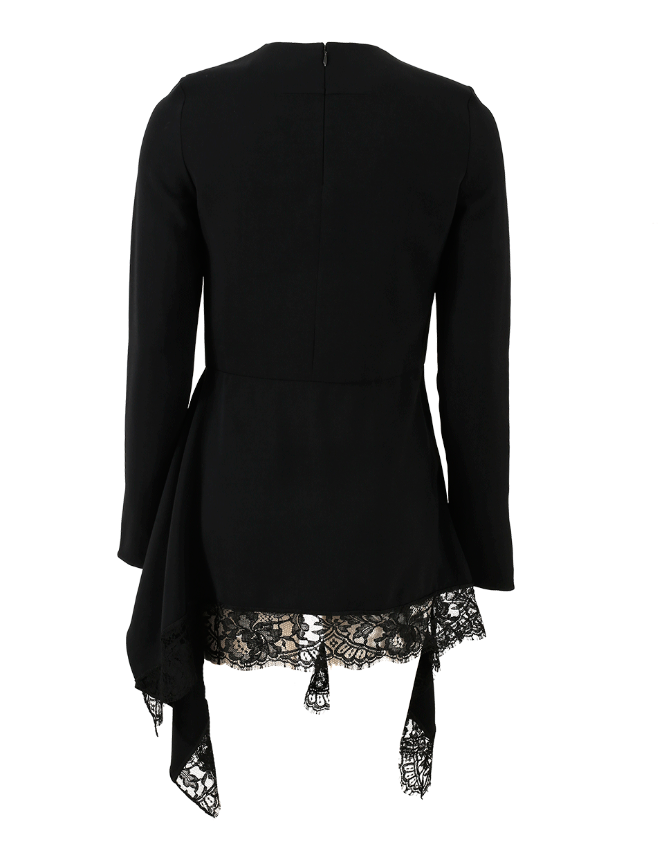 GIVENCHY-Peplum Lace Top-