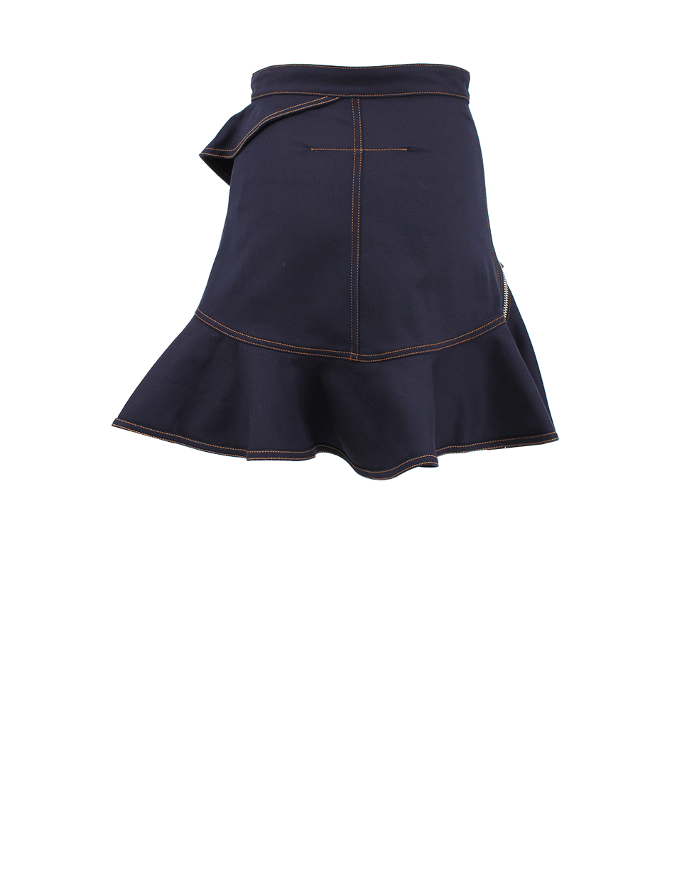 GIVENCHY-Ruffle Front Stretch Skirt-