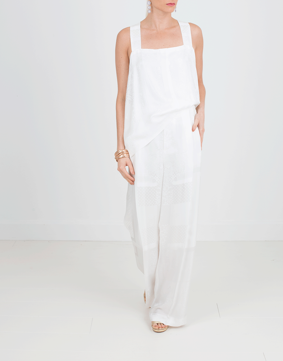 GIVENCHY-Bandana Jacquard Top-OFFWHITE