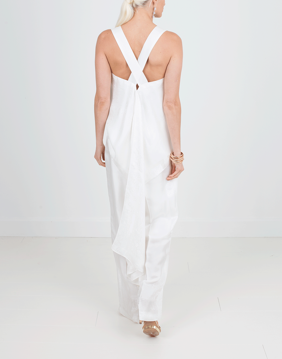 GIVENCHY-Bandana Jacquard Top-OFFWHITE