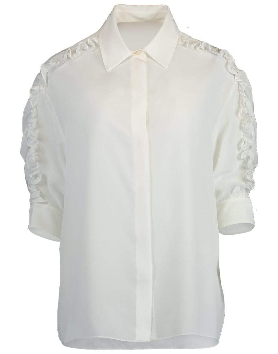GIVENCHY-Ruffle Sleeve Shirt-