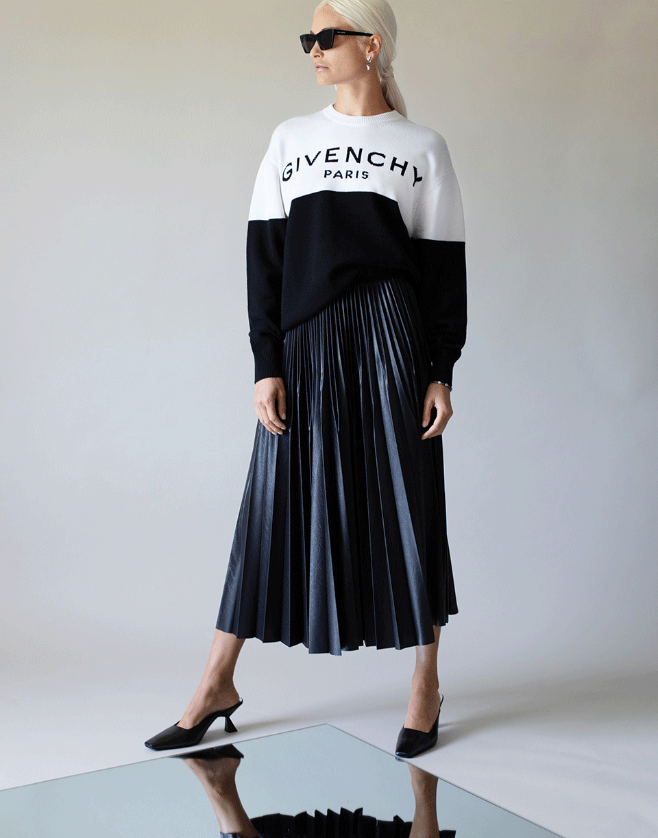 GIVENCHY-Bicolor Cashmere Sweater-