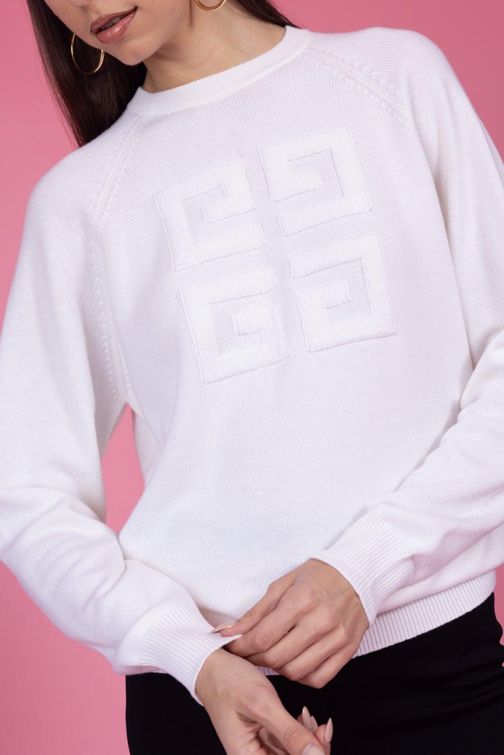 GIVENCHY-4G Sweater - Ivory-