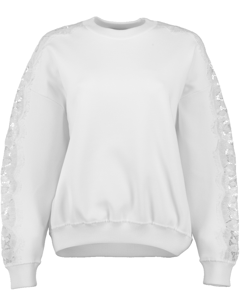 GIVENCHY-Lace Insert Sweater-