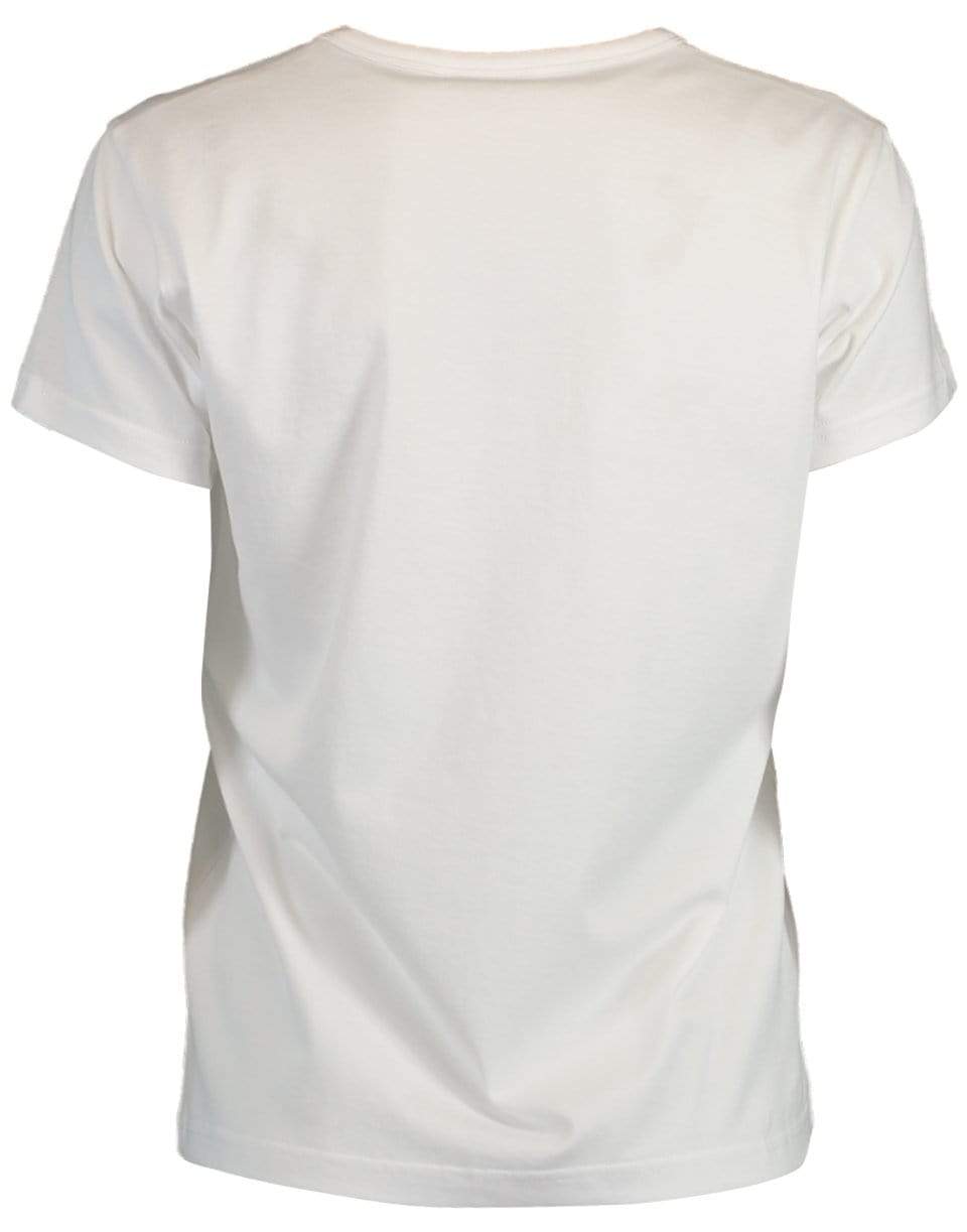 GIVENCHY-Embroidered White T-Shirt-