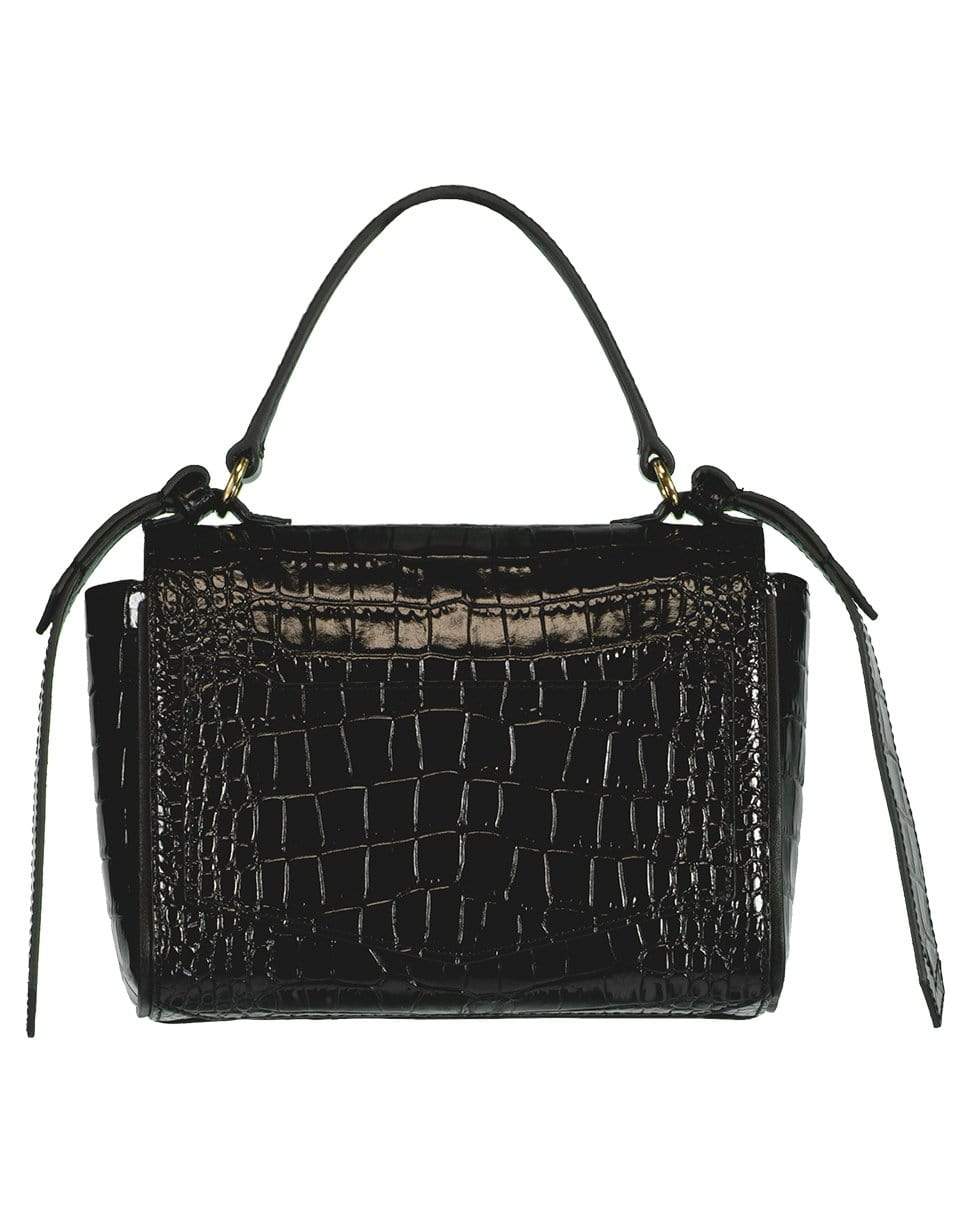 GIVENCHY-Eden Mini Embossed Crocodile Bag-BLACK