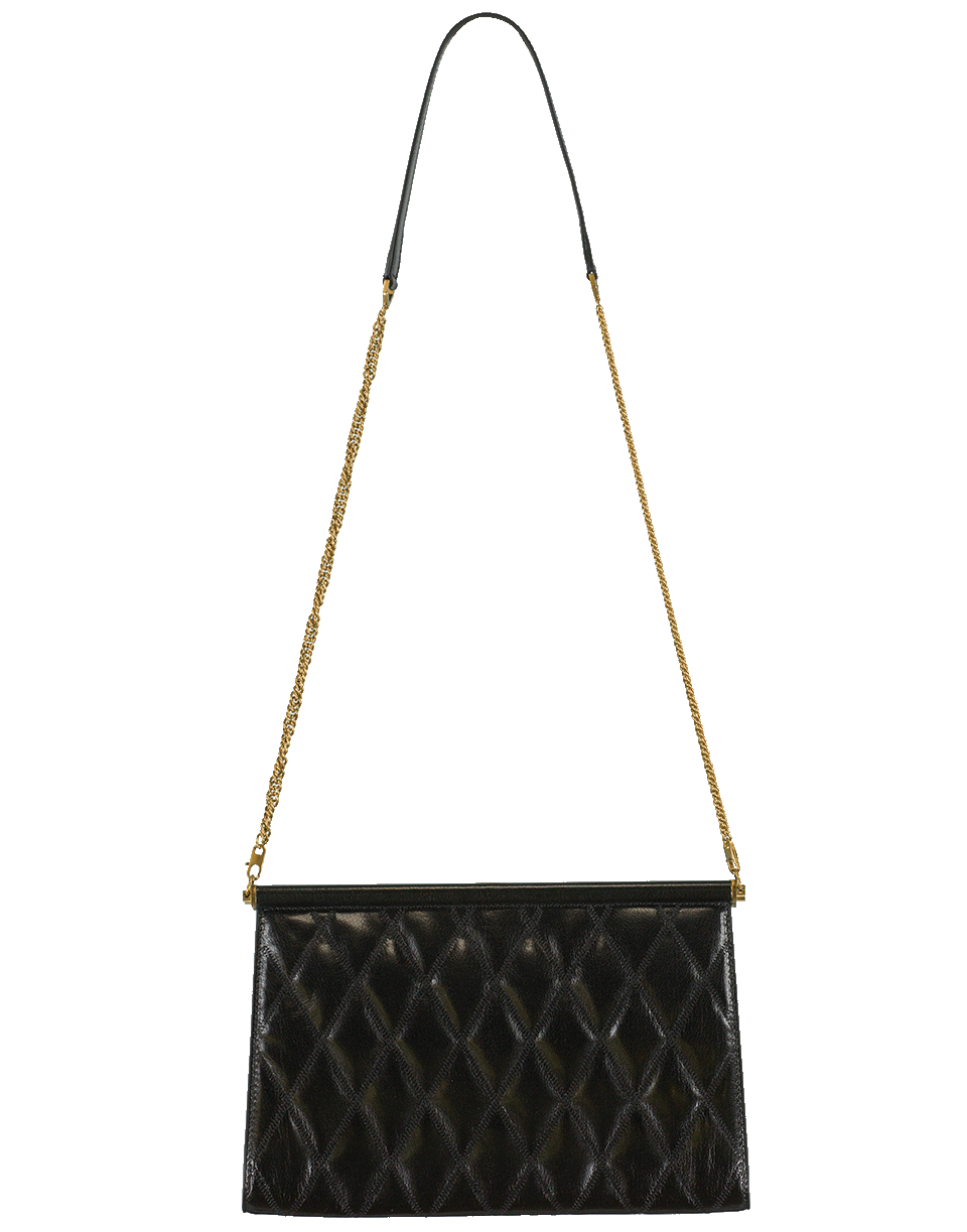 GIVENCHY-Medium Gem Tassel Clutch-BLACK