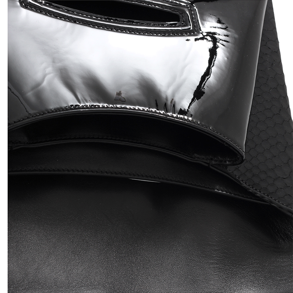 GIVENCHY-Python Antigona Evening Envelope-BLACK