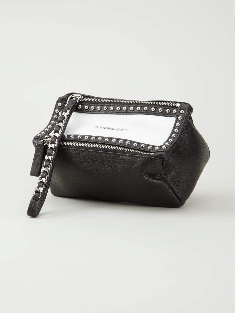 GIVENCHY-Pandora Wristlet-BLK/WHT