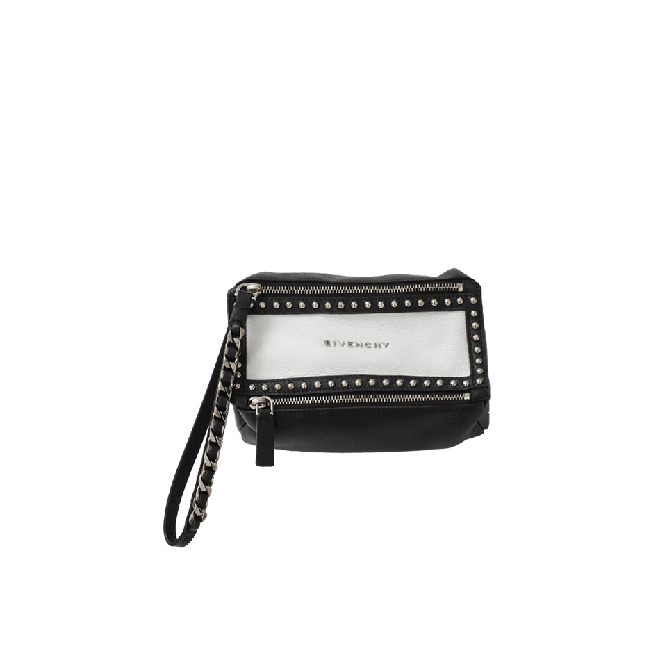 GIVENCHY-Pandora Wristlet-BLK/WHT