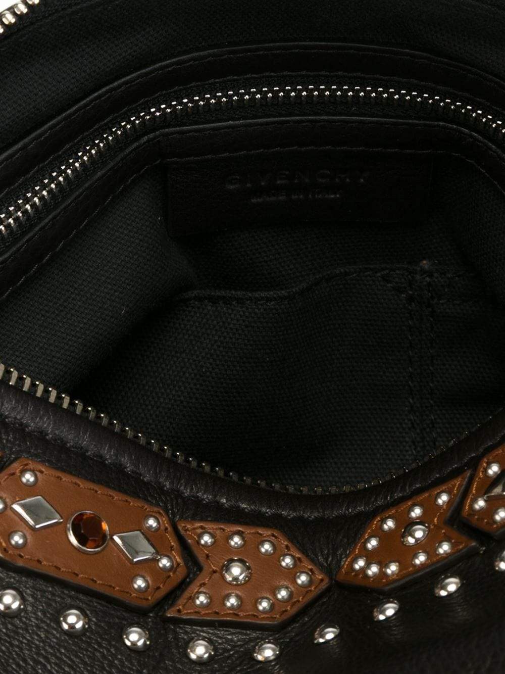 GIVENCHY-Pandora Small Stud Bag-BLK/BRWN