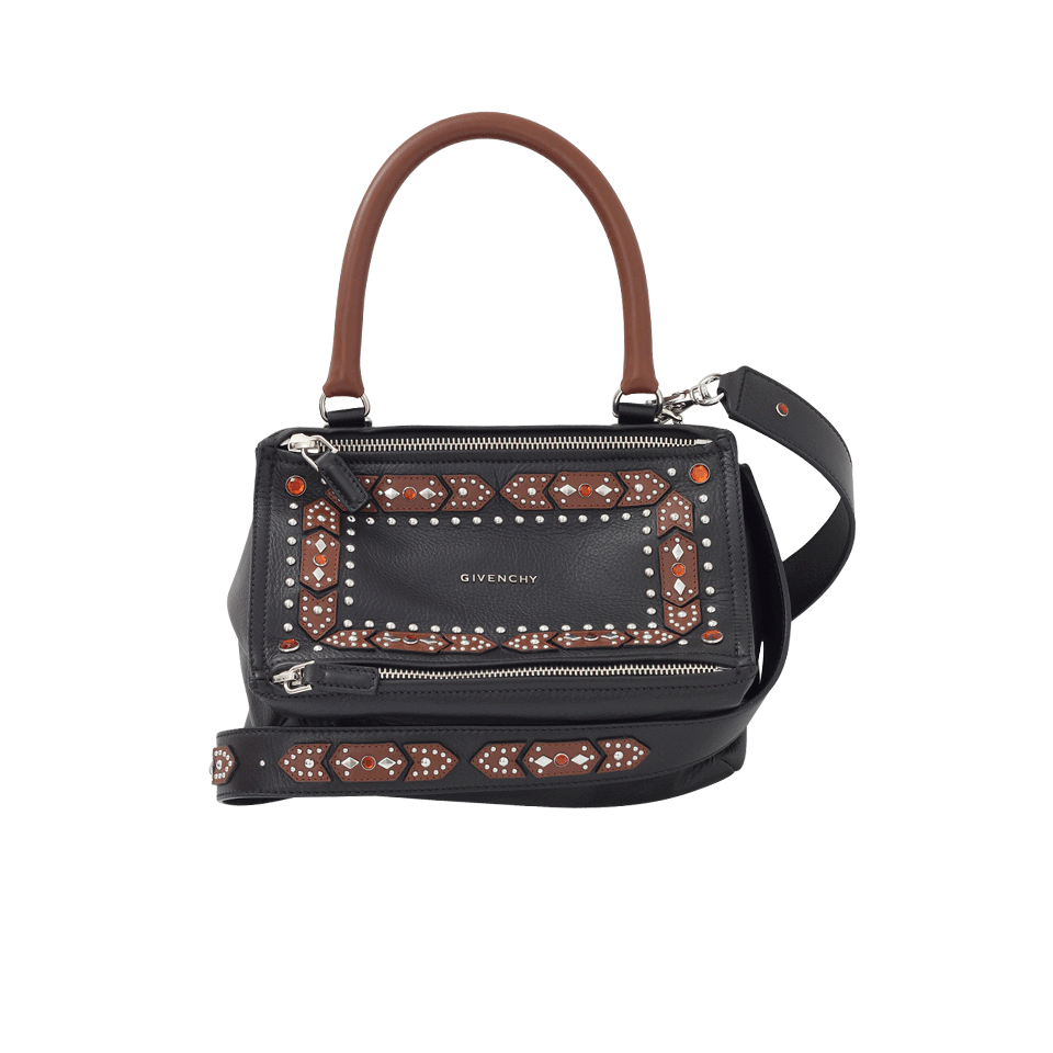 GIVENCHY-Pandora Small Stud Bag-BLK/BRWN