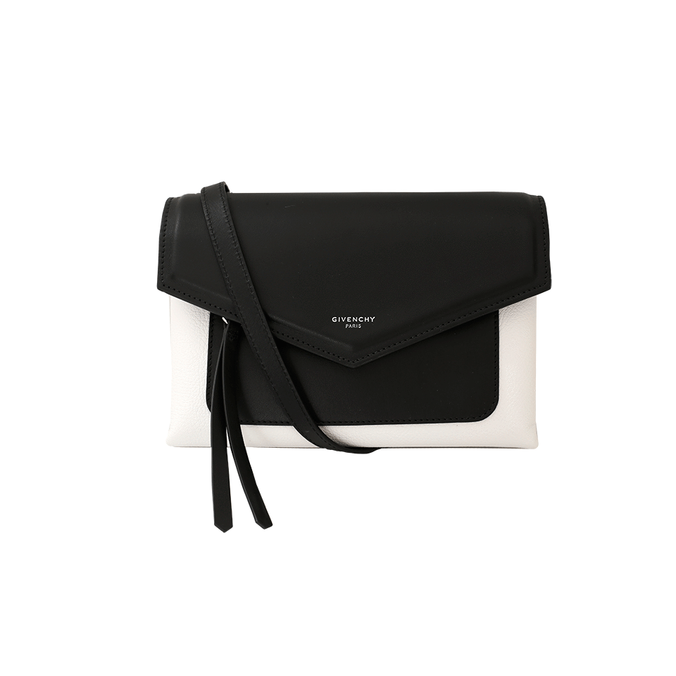 GIVENCHY-Duetto Bi-Color Crossbody Bag-BLK/WHT