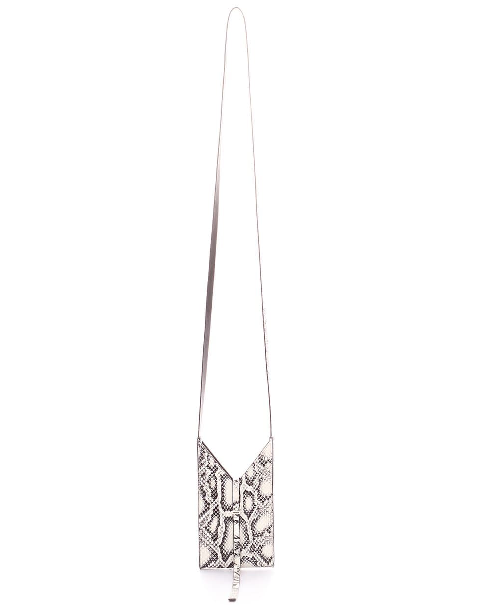 GIVENCHY-Snake Print Cutout Phone Pouch Shoulder Bag-BLK/WHT