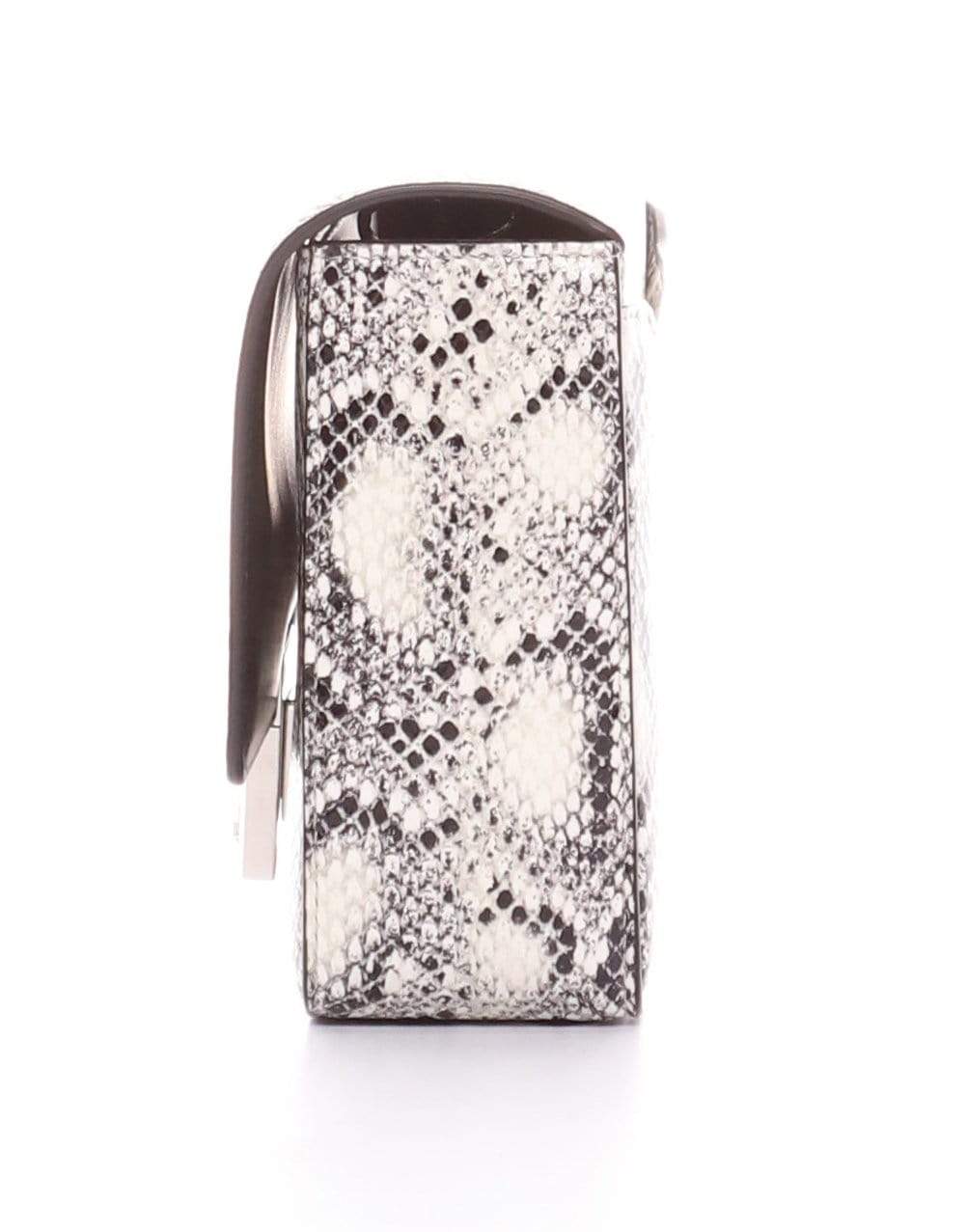GIVENCHY-Small Crossbody Bag in 4G Snake Print-BLK/WHT