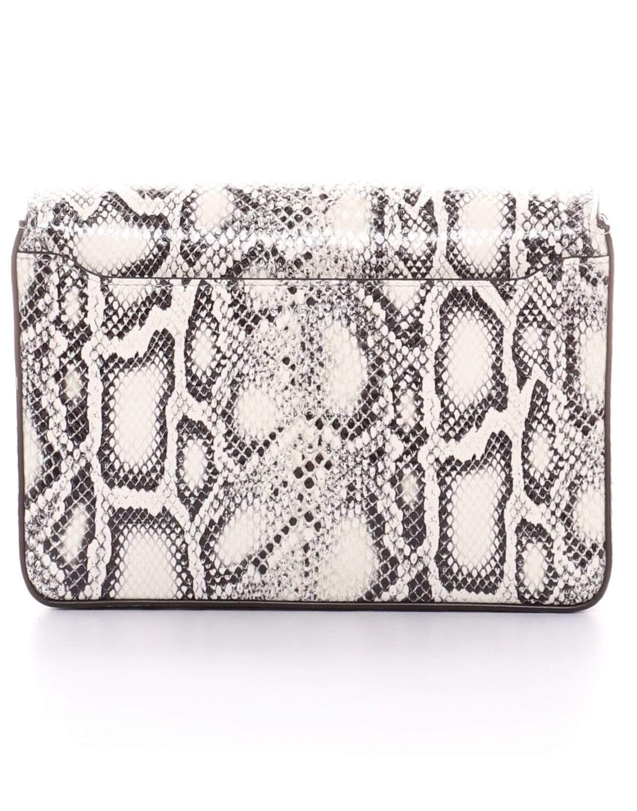 GIVENCHY-Small Crossbody Bag in 4G Snake Print-BLK/WHT