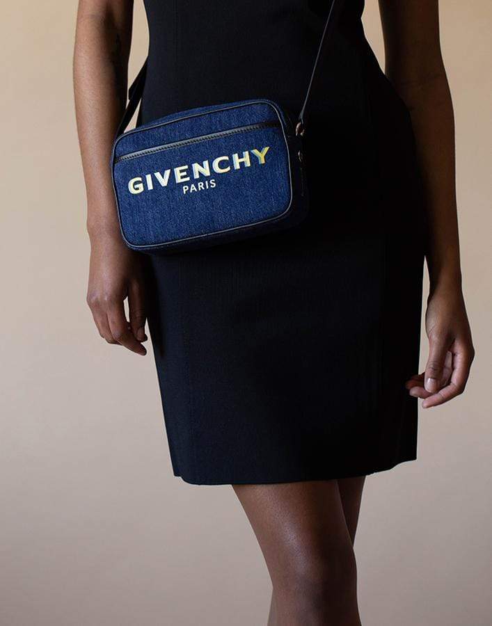 GIVENCHY-Bond Denim Camera Bag-BLUE