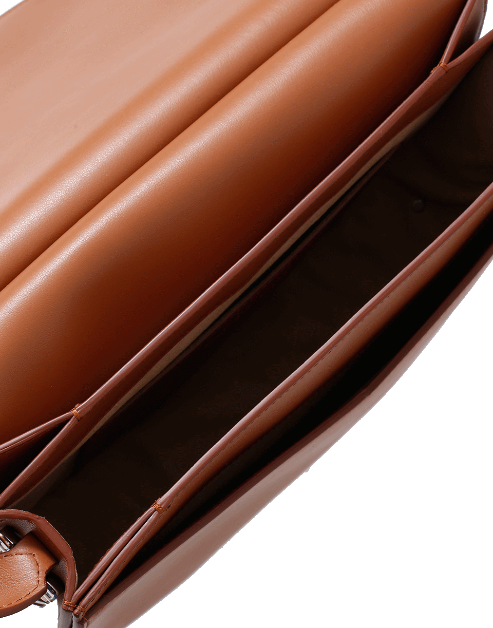 GIVENCHY-Infinity Leather Saddle Bag-COGNAC