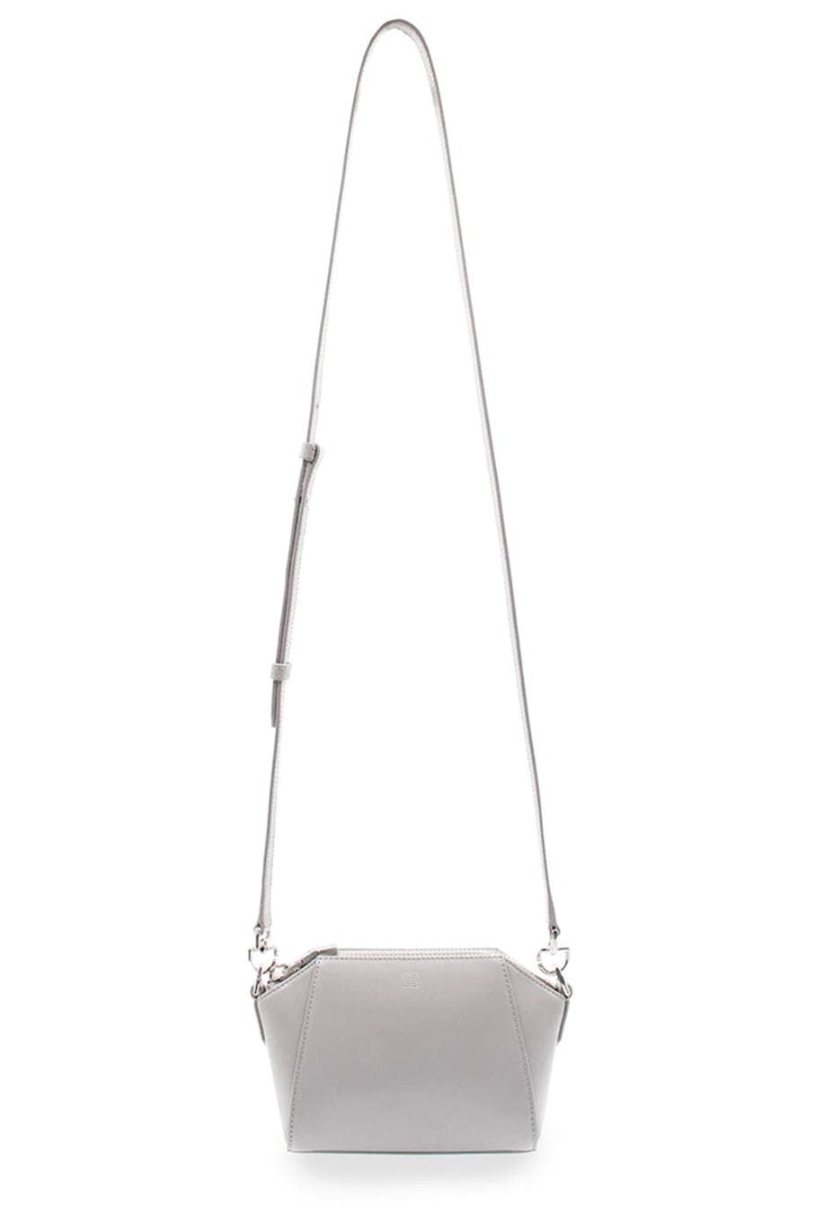 GIVENCHY-Medium Grey Nano Antigona Bag In Box Leather-GREY