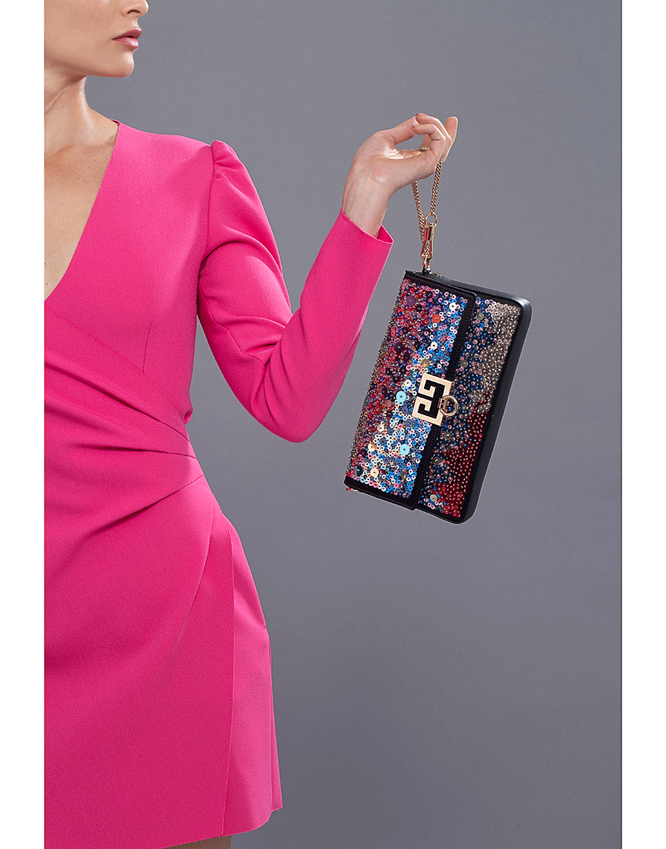 GIVENCHY-Multi-Color Charm Shoulder Bag-MULTI