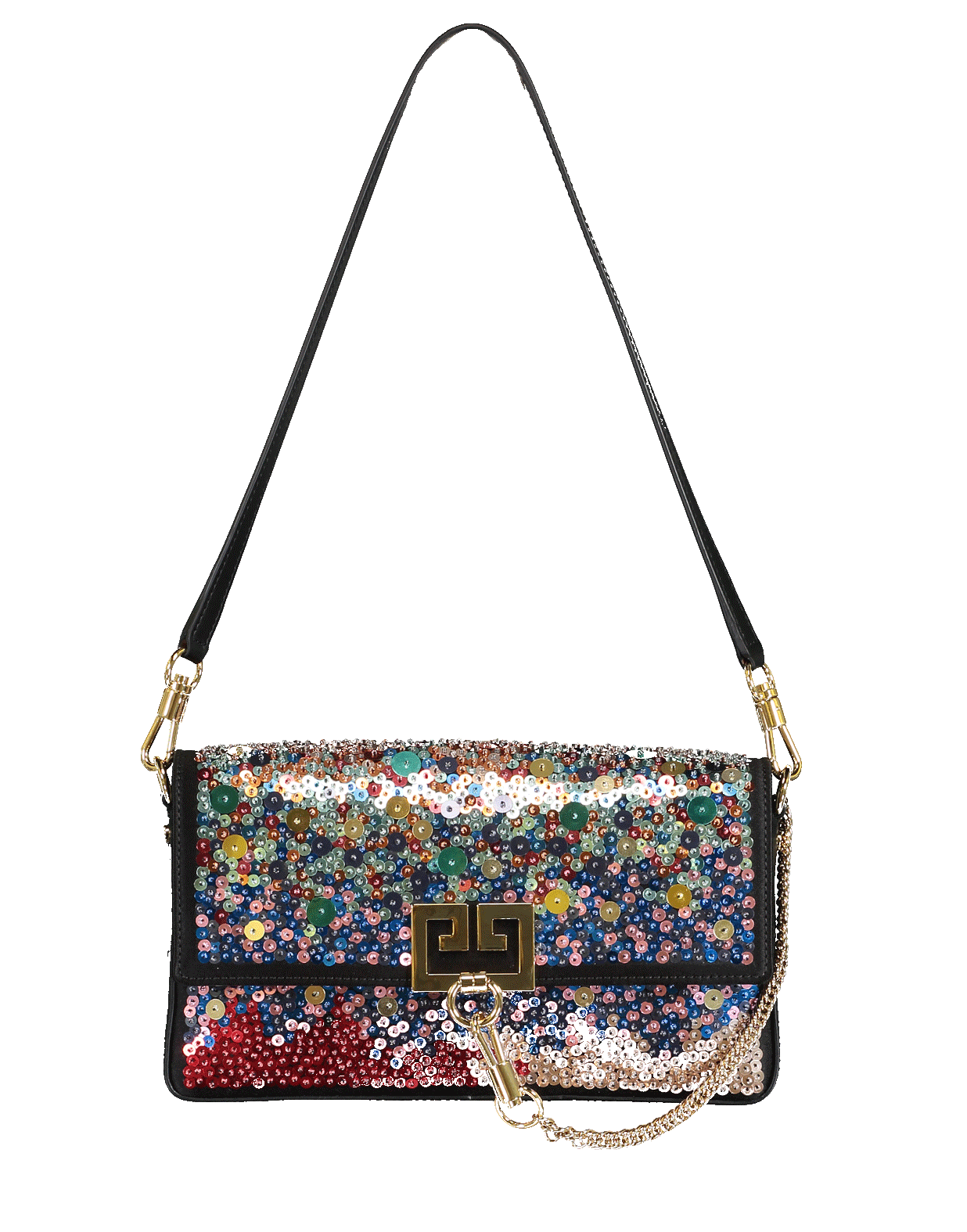 GIVENCHY-Multi-Color Charm Shoulder Bag-MULTI
