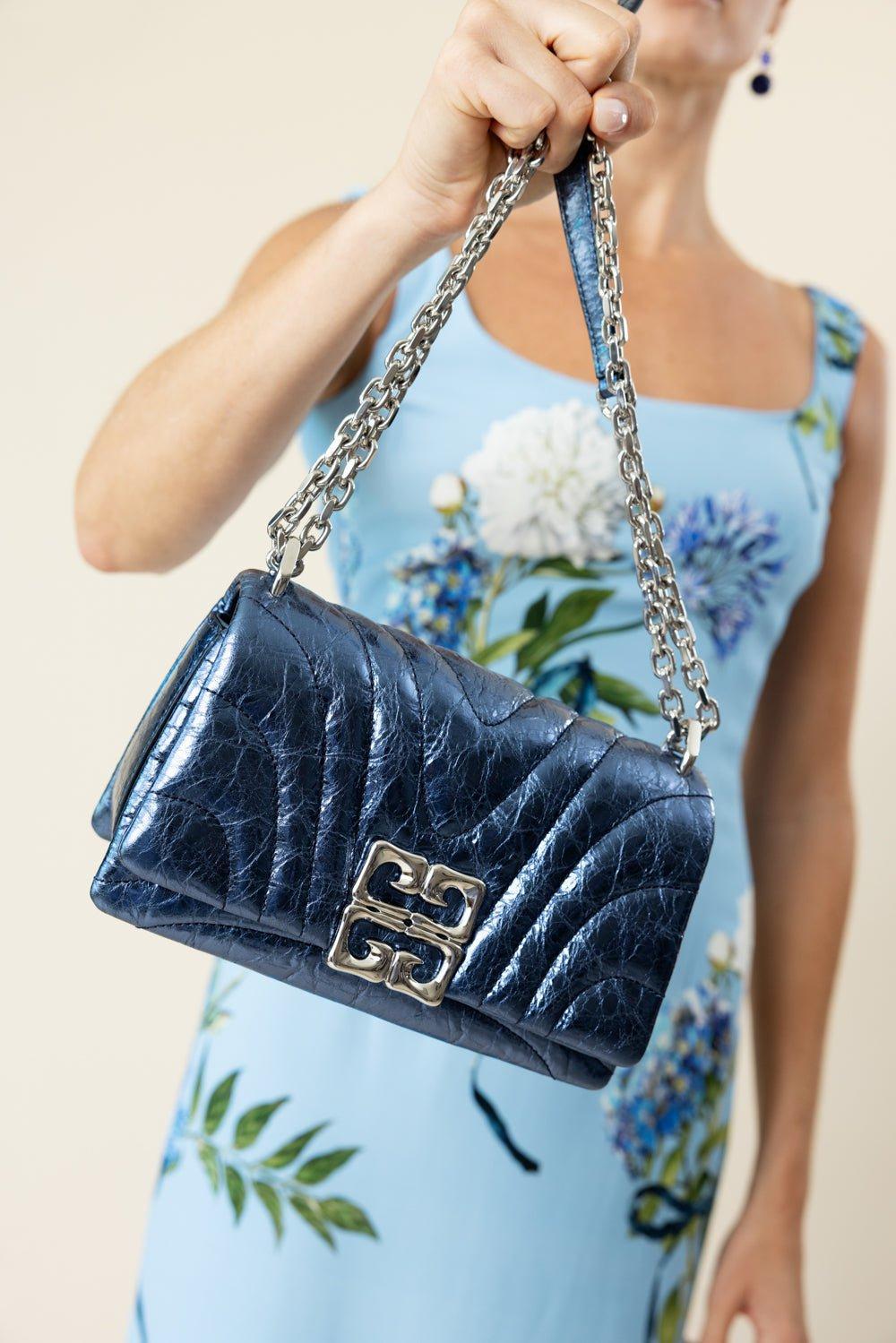 GIVENCHY-Small 4G Soft Bag - Navy-NAVY