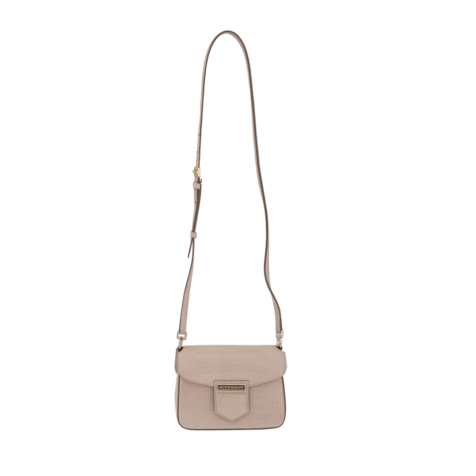 GIVENCHY-Stamped Crocodile Noble Mini-NUDEPINK