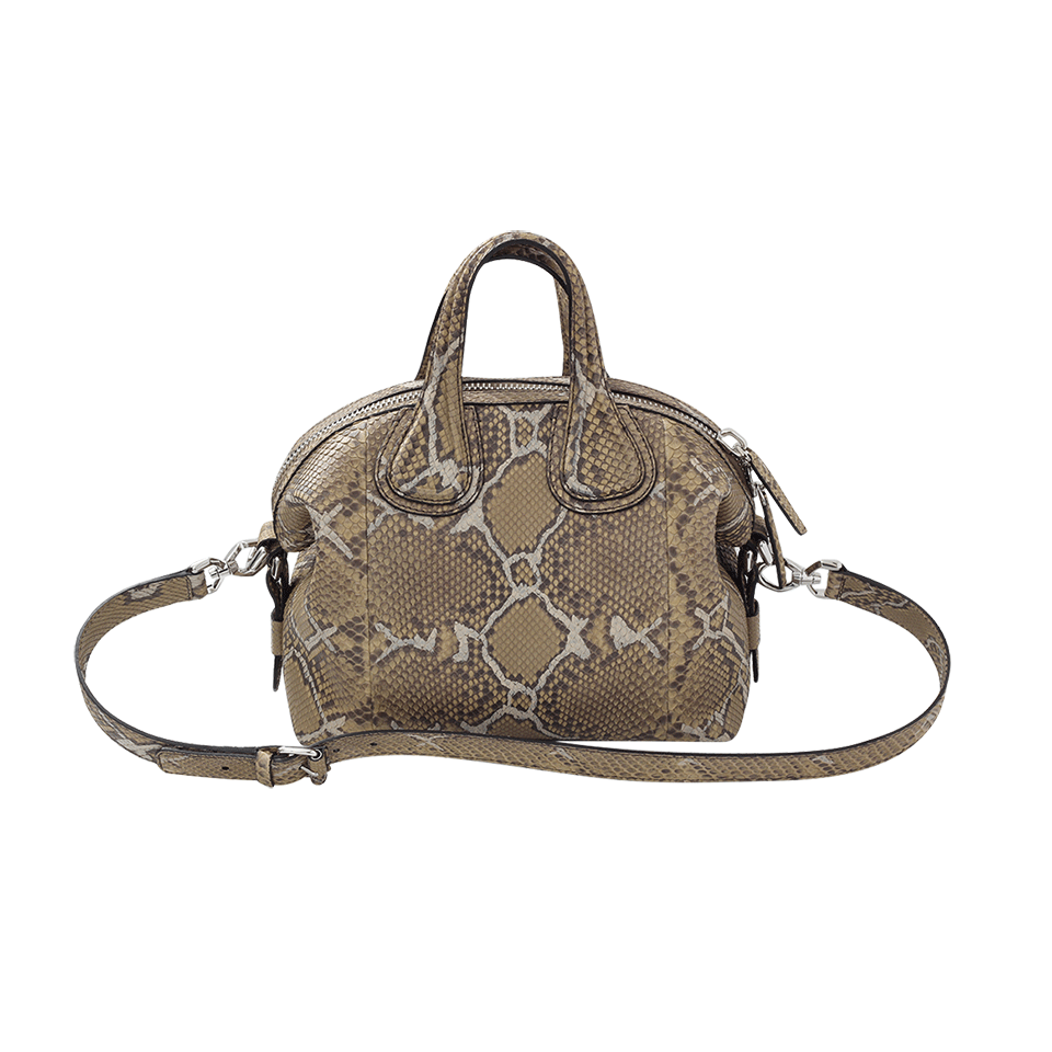 GIVENCHY-Python Small Nightingale Bag-OLIVEGRN