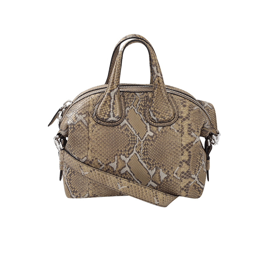 GIVENCHY-Python Small Nightingale Bag-OLIVEGRN