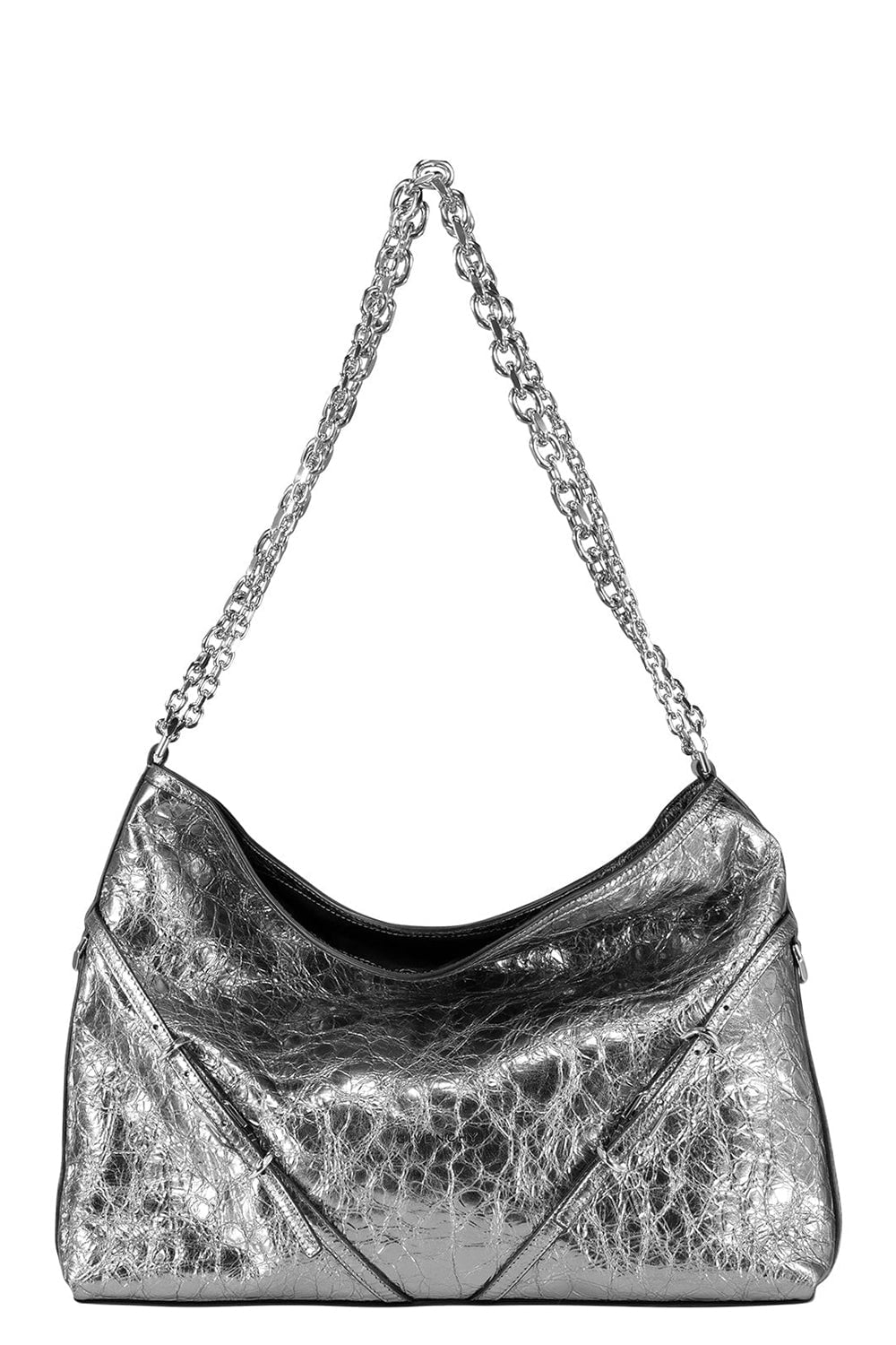 GIVENCHY-Medium Voyou Chain Bag-SLVR GRY