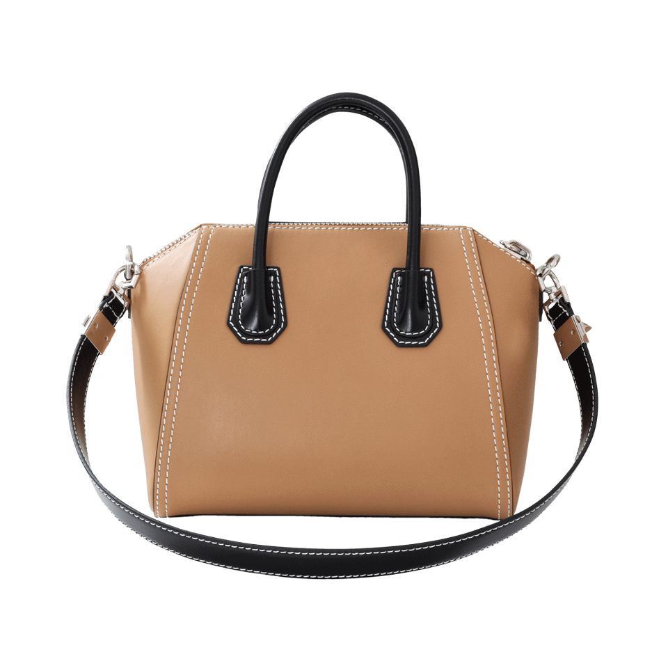 GIVENCHY-Antigona Bi-Color Shopper Bag-TAN/BLK